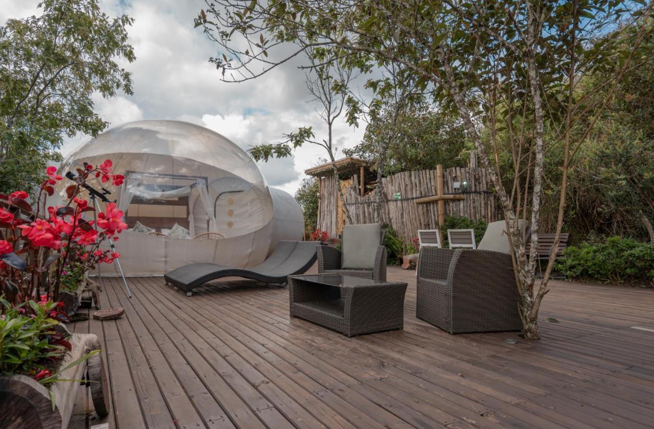Готель Bubblesky Glamping 40 Min From Medellin Ель-Ретіро Екстер'єр фото