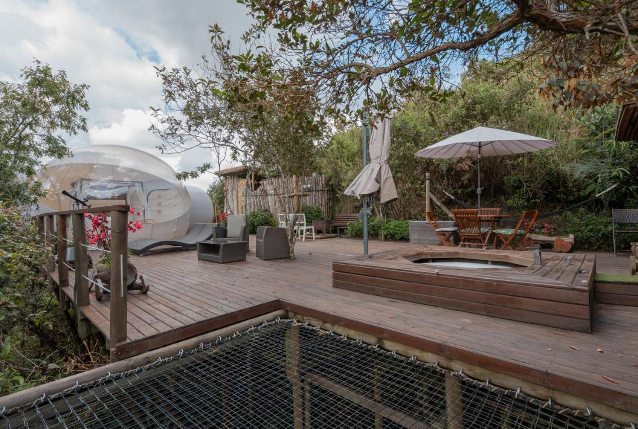 Готель Bubblesky Glamping 40 Min From Medellin Ель-Ретіро Екстер'єр фото