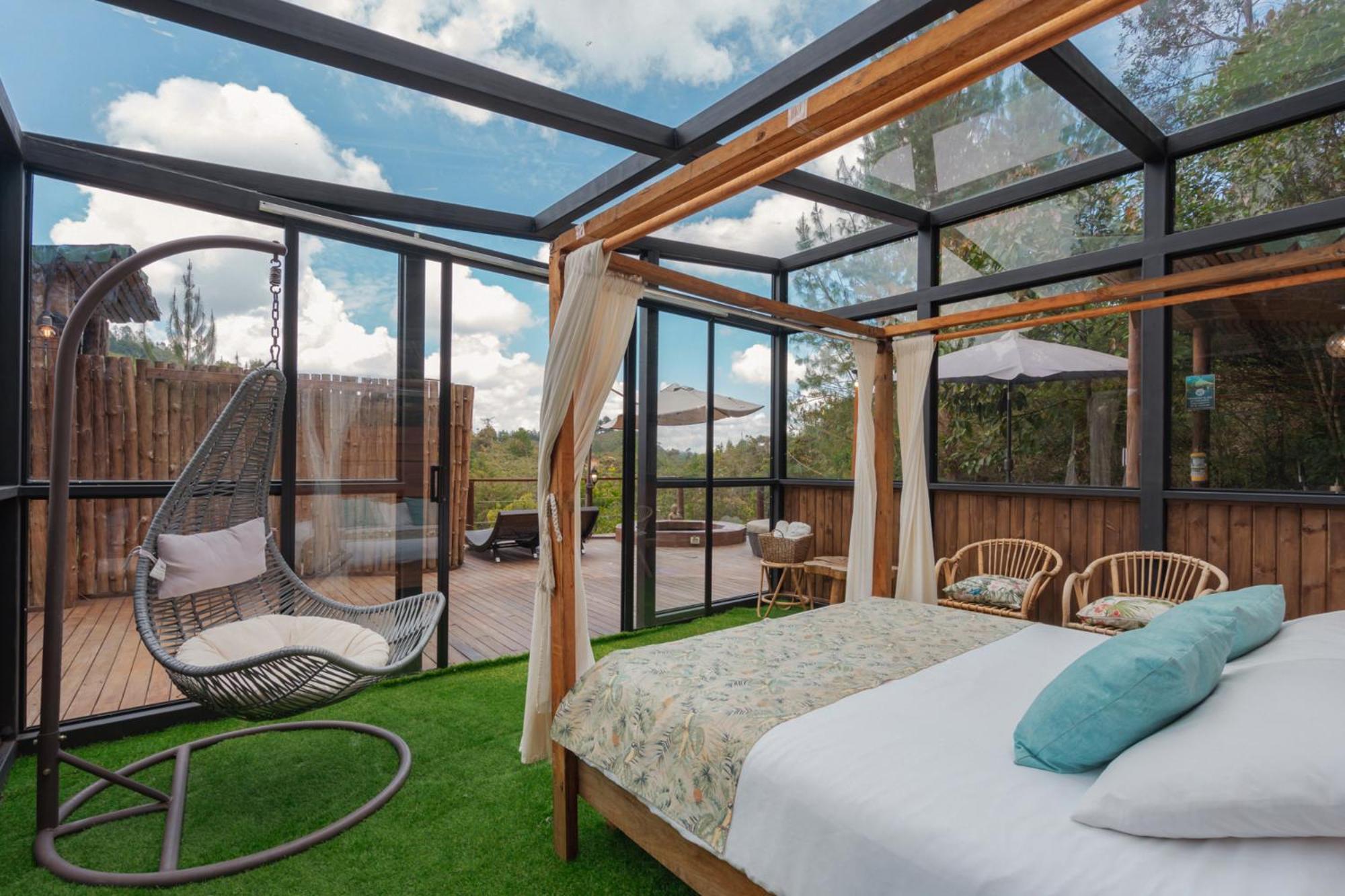 Готель Bubblesky Glamping 40 Min From Medellin Ель-Ретіро Екстер'єр фото